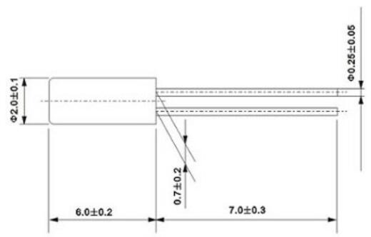  插件晶振圆柱2*6,6.5MHz-32MHZ规格